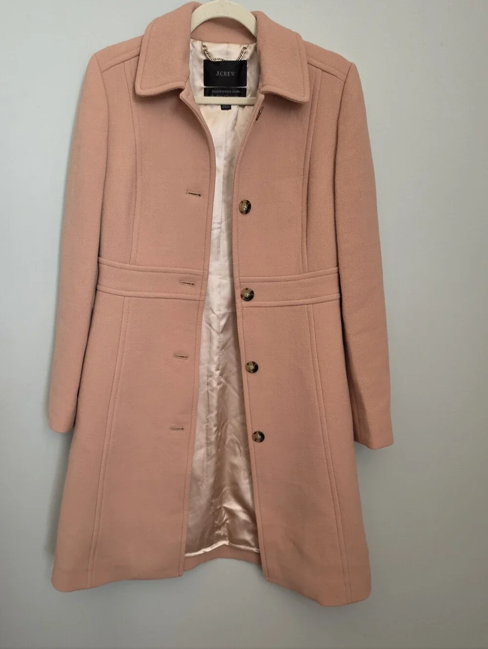J.Crew Classic lady day coat in Italian double-cloth wool with Thinsulate size 4